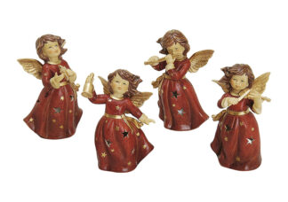 W475-Ángel Luz Viento Porcelana 18Cm 4 Mod.T