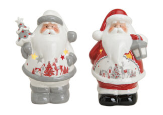 W586-Porta Velas Santa Ceramica 2Mod. 10X8X15Cm