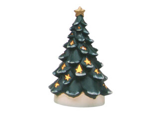 W568-Porta Velas, Porcelana, 18Cm