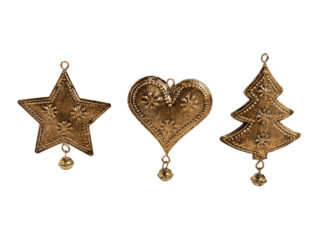 W369-Adornos Navideños.F.Hang.18P Metal 7Cm